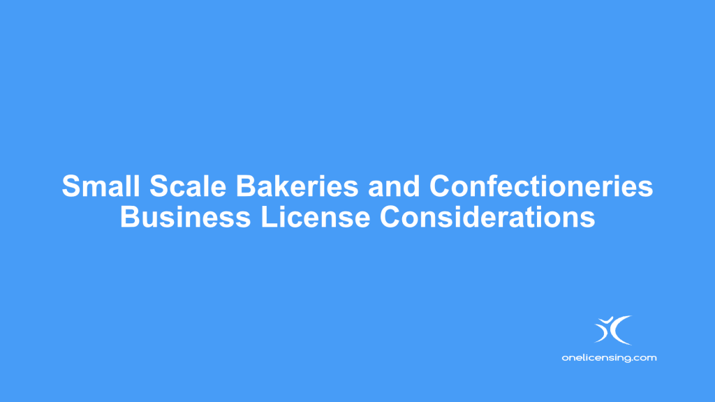 Bakeries Confectionaries License